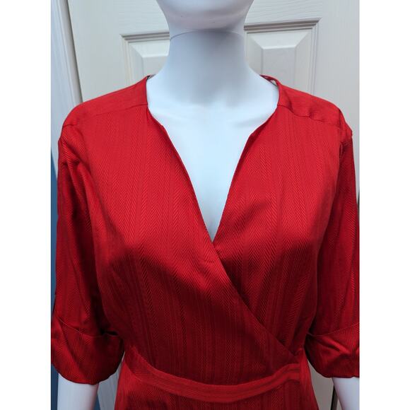 Milly Dress Silk Wrap Midi Cocktail Party Dinner Date Night Formal Wedding Guest - Picture 6 of 15